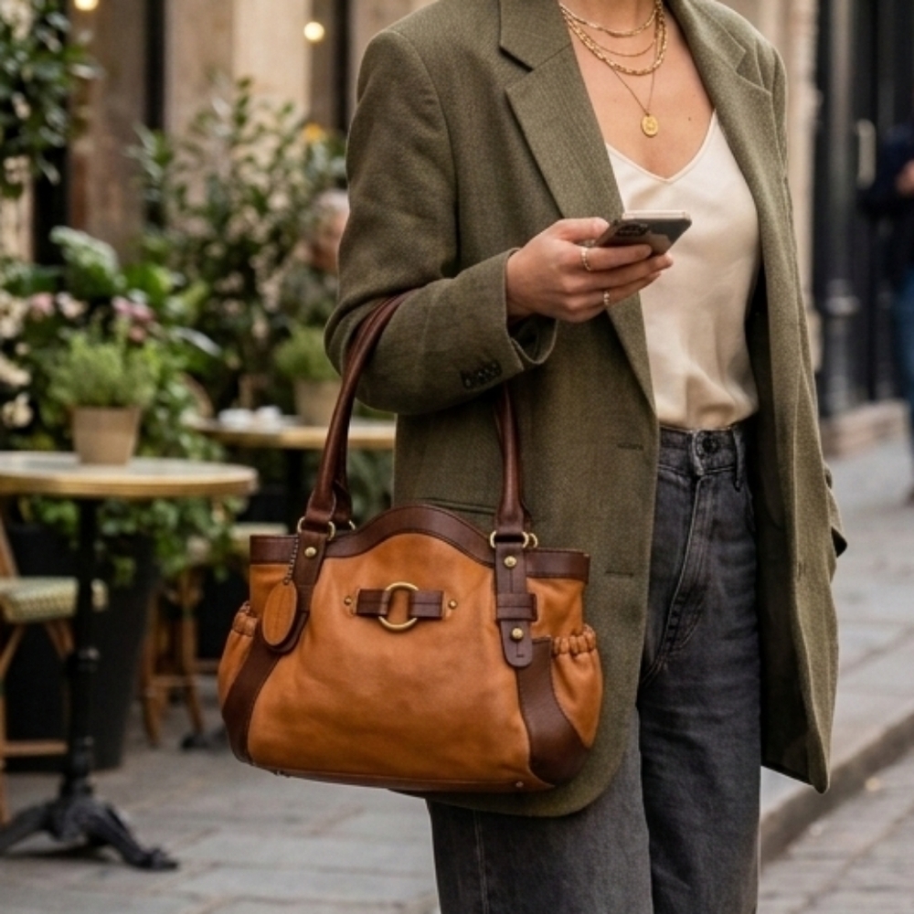 Vintage Pelle Studio Chubby Satchel